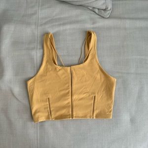 Yellow Nike Crop Top